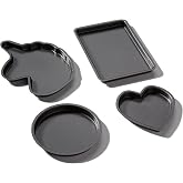Kids Baking Set compatible with Easy Bake Oven | Fun Oven Pan Set of 4 made of Food Safety Tested Nonstick Steel | Oven Pans Compatible with Easy Bake Oven for Girls or Boys