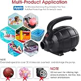 PPXIA Electric Air Pump 4 Nozzles 500W Fast Inflate Deflate view 2