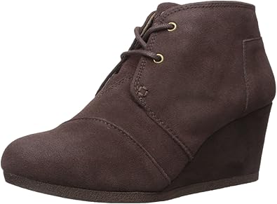 skechers suede wedge boots