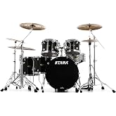 Tama Starclassic Walnut Birch Lacquer 5-Piece Shell Pack - Piano Black