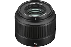 Fujifilm 16647434 Fujinon Prime Lens XC35mm F2, Standard Lens for Fujifilm X Mount Cameras, Black