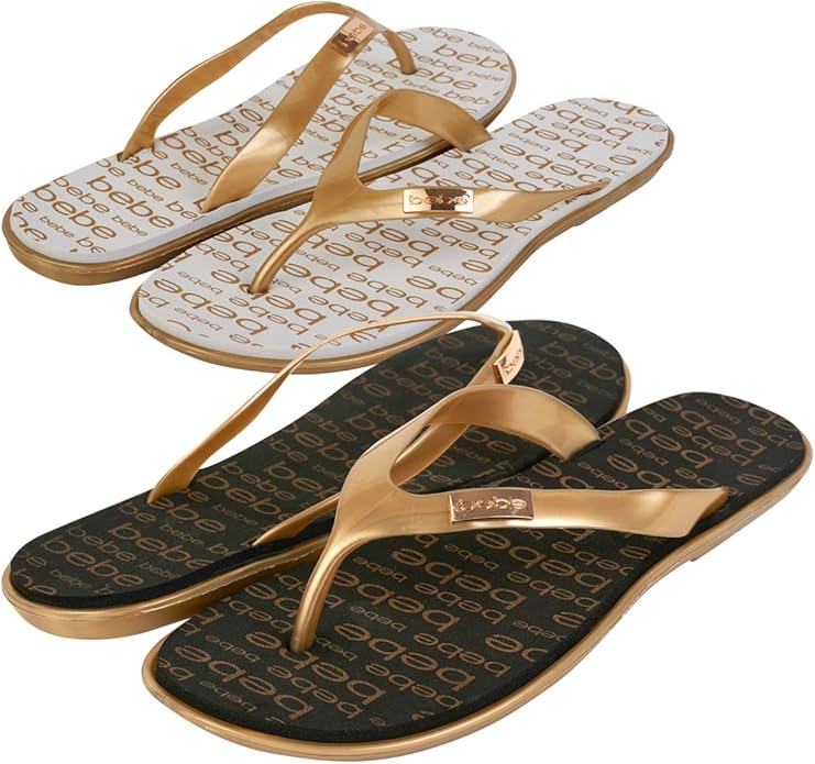 bebe flip flops amazon