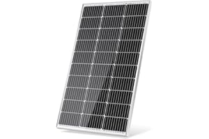 TF TRAVER FORCE Traver Force Solar Panel 100 Watt 10BB Monocrystalline 12V Solar Panels for Home High Efficiency Solar Module Power Charger for RV Camping Cabin Marine Boat Motorhome Off-Grid Black