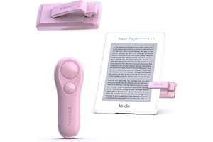 SK SYUKUYU RF Remote Control Page Turner for Kindle Reading Ipad Surface Comics, iPhone Android Tablets Reading Novels Taking Photos (Pink)