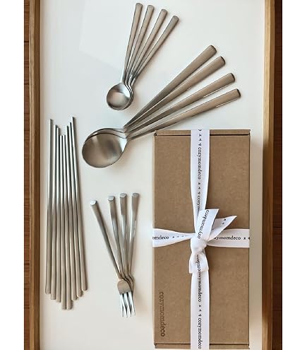 Amazon.com: Lucky Wood Ami Dinner Cutlery Set, 10 Pieces, Knives