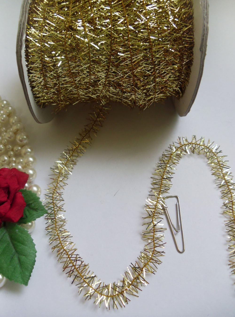 Fringe Trim 11 MM Metallic Gold Fringe Lace Ribbon Trims Christmas Sewing Crafts Costumes Decoration 5 Yards