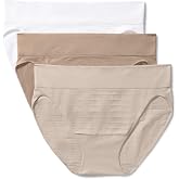 Warner's Women's Blissful Benefits Women's Dig-free Comfort Seamless Stretch Mid Waist 3-pack Bikini