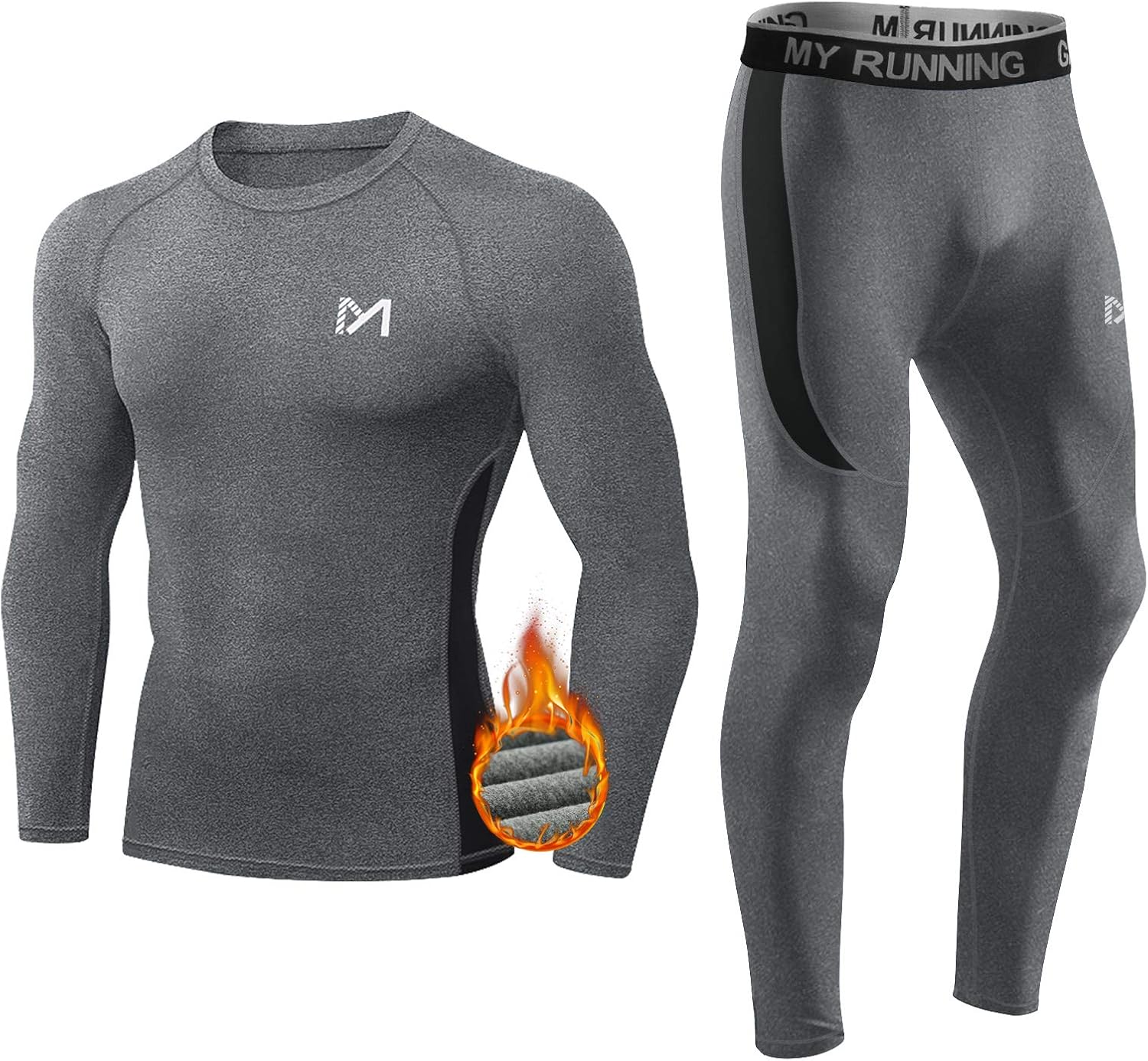 MEETYOO Thermoondergoed voor heren, lang functioneel ondergoed
