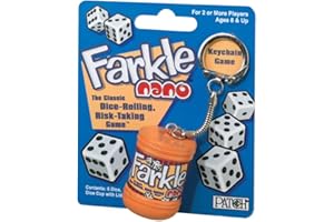 PLAYMONSTER Farkle Nano Keychain -- Classic Dice-Rolling Risk-Taking Game -- Travel Sized -- for Ages 8+