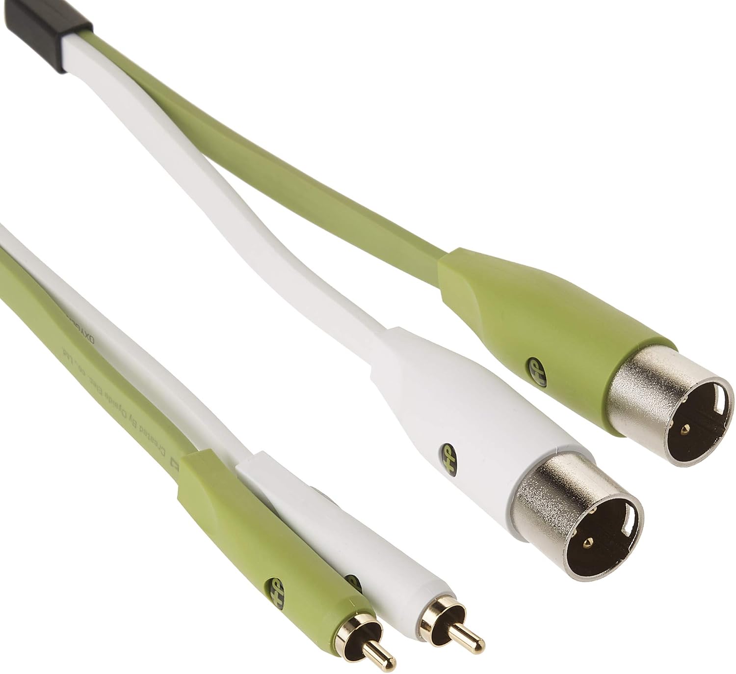 Neo by Oyaide d+ RXM (Class B) - and Durable Audio and Signal Cable for DJ’s, Musicians and Producers, green and white, 1M