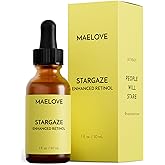 MAELOVE Stargaze Enhanced Retinol Serum, Time-Released 0.25% Retinol for Radiant Skin, Hydrating with Hyaluronic Acid, Niacinamide, Soothing Botanicals, Ideal for Sensitive Skin, USA Made