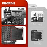 PROIRON Gym Floor Mats 2cm Interlocking Foam Tiles 60x60cm Set 6 view 2
