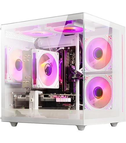 Amazon.com: Gaming PC Desktop RTX 4060 8GB AMD Ryzen 7 5700X 4.6
