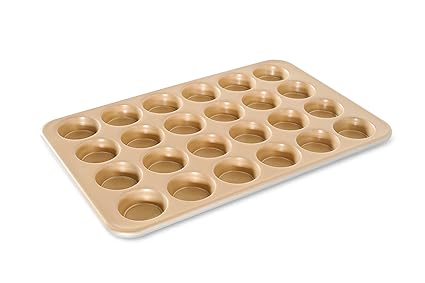 Nordic Ware Naturals Aluminum NonStick Petite Muffin Pan, Twenty-Four 2-Inch Cups