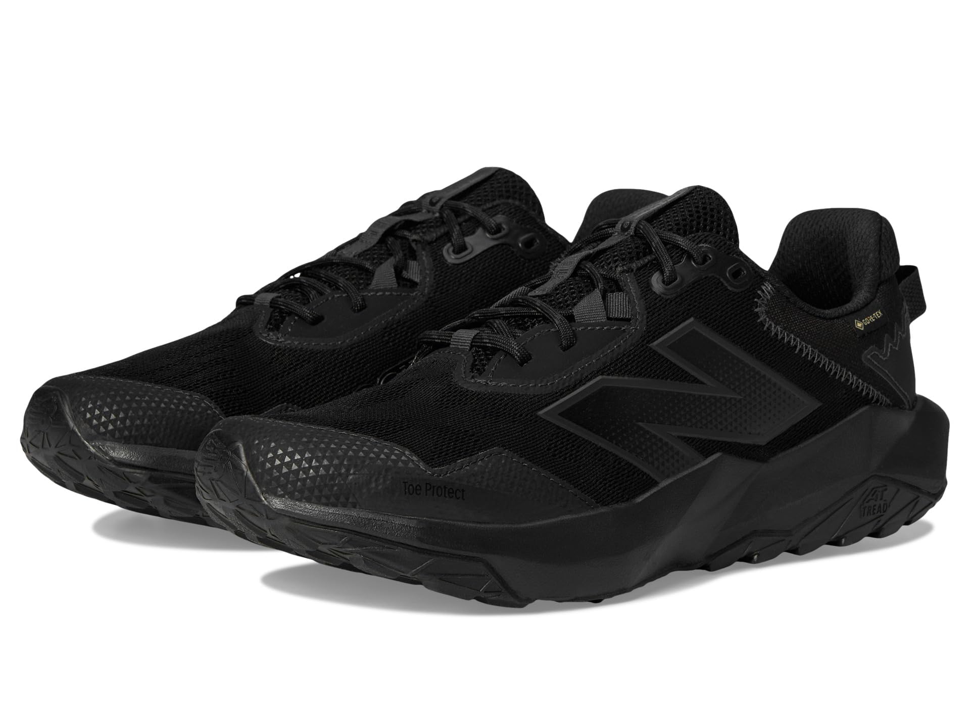 Photo 1 of New Balance Men's Dynasoft Nitrel V6 Gore-tex Trail Running Shoe, Black/Black/Phantom, 10.5