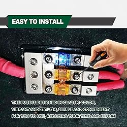 18 Pieces Mini ANL Fuse,Gold-Plated ANL Blade Fuse