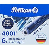 Pelikan Cartucho para Caneta Tinteiro 4001 Tp/6, Azul Preto
