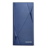 VANNANBA Checkbook Cover Long Slim Wallet for Men