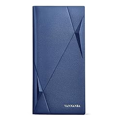 VANNANBA Checkbook Cover Long Slim Wallet for Men