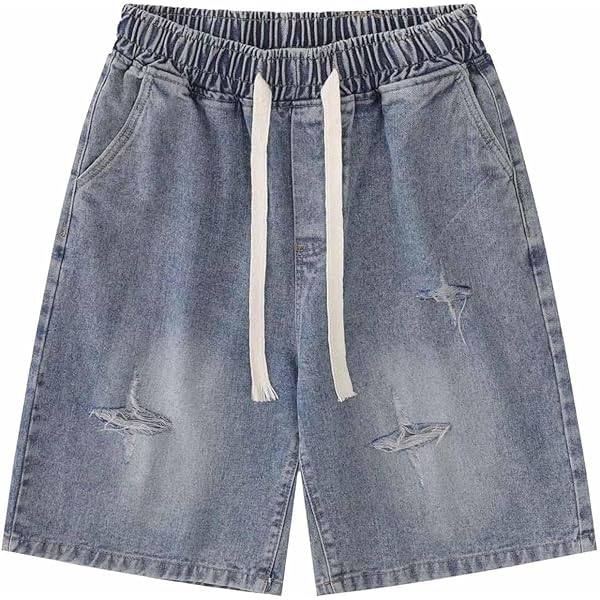Y2K Denim Shorts Spider Printed Summer Loose Casual Jeans