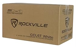 Rockville Commercial Restaurant Amp+(4) 6" White