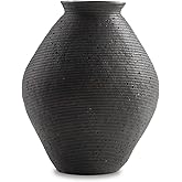 Signature Design by Ashley Hannela 17" Modern Distressed Polyresin Vase, Antique Brown