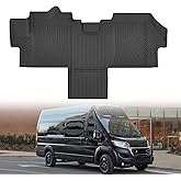 Cartist Floor Mats Fit for Dodge Ram Promaster Van 1500/2500/3500 2018-2025 All Weather Floor Liners for Ram Promaster Accessories Carpet Protection 3D TPE Heavy Duty(Not Fit EV & Ram Promaster City)