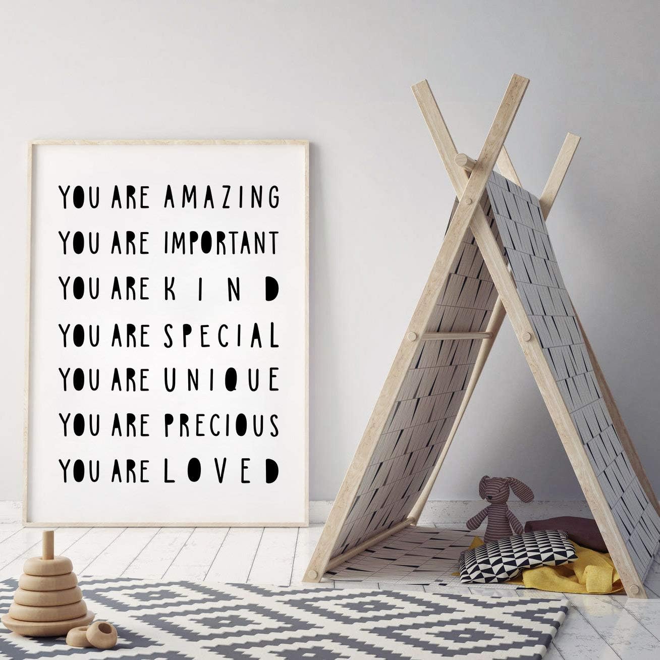 Wood Framed Sign 8x12'' Bible Verse Printable Wooden Prints You Are Amazing Nursery Wall Art Kids Wall Art Nursery Printable Art Monochrome Nursery Print Kids Print Printable Decornursery Decor