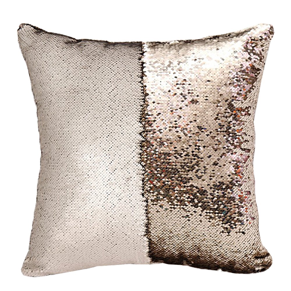 Buy Comvip Couch Sofa Home Decor Sequin Diy Bolster Pillow Cover