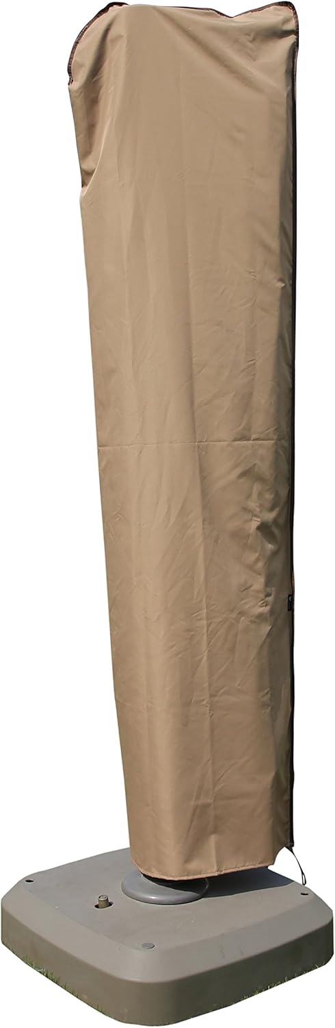 SORARA Cantilever Umbrella Cover, Offset Large Umbrella Cover for 9ft-11ft Umbrella with Push Rod, Wood Brown : Garden & Outdoor