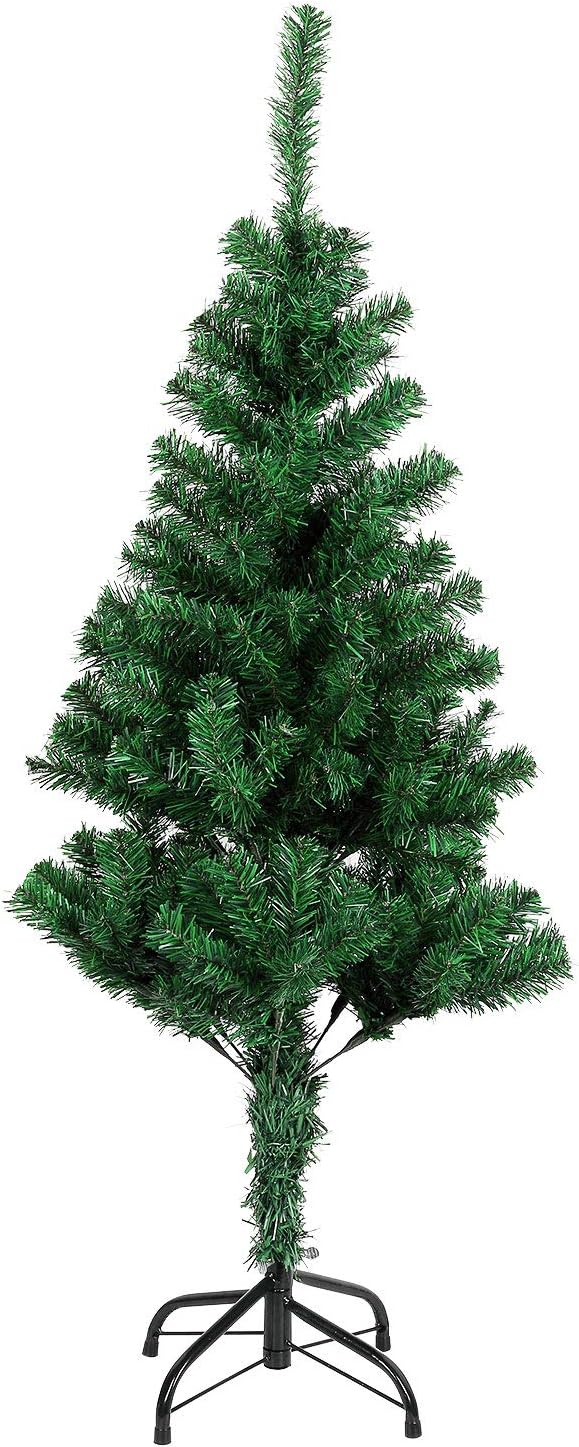 ZOGIN 5FT Premium Artificial Christmas Tree with Solid Metal Legs Perfect for Indoor and Outdoor Holiday Decoration (500 Tips,Green)