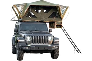 WTRAVEL Naturnest Rooftop Tent Roof Top Tent Car Tent Camping Roof Tent for SUV Pickup Truck Wagon Van All Seasons with Telescopic Ladder