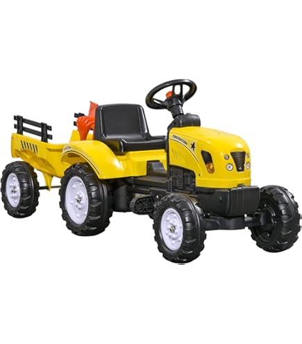 Tractor Pedales Tractor De Pedales Kid Landini Con Remolque