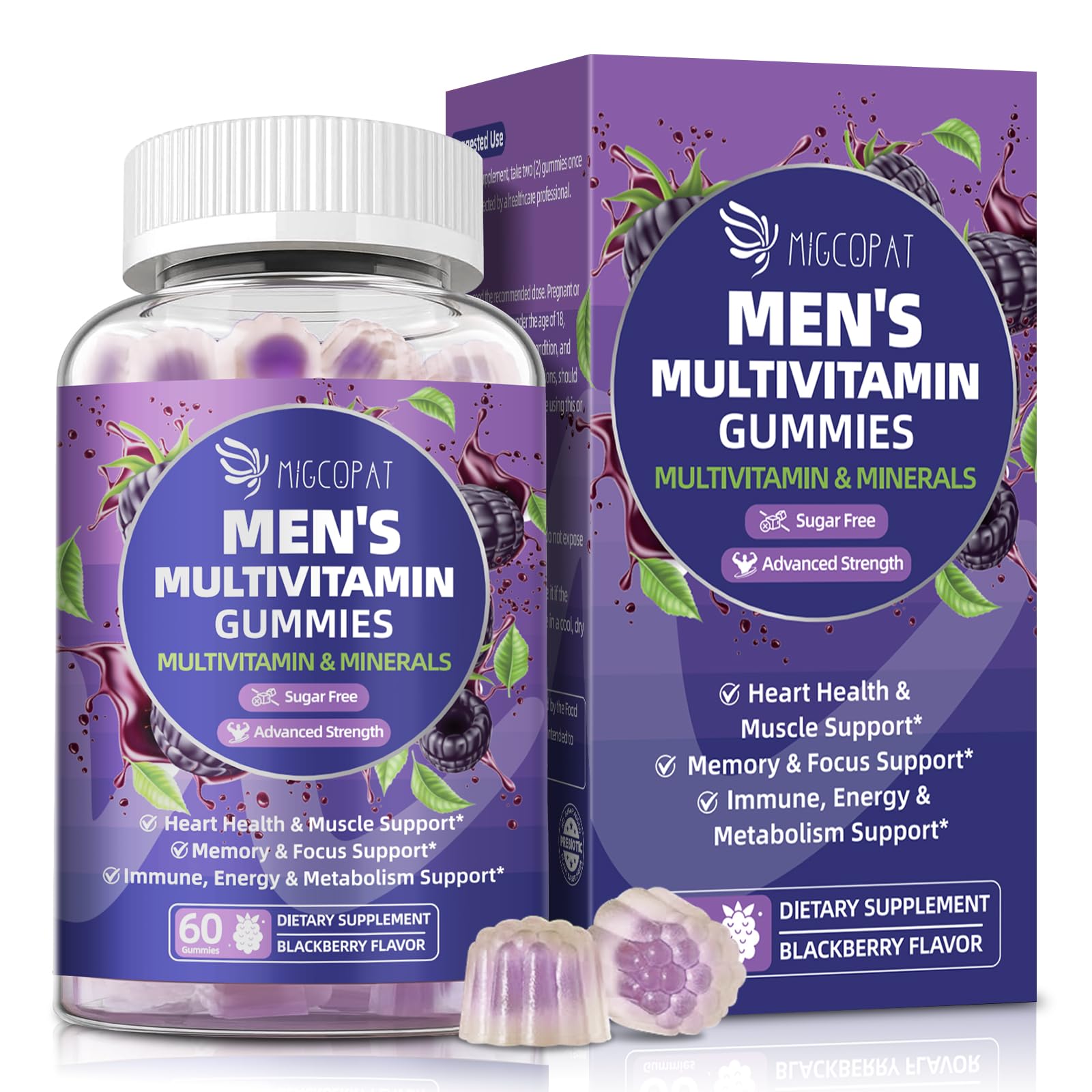 Men's Multivitamin Gummies (Blackberry)