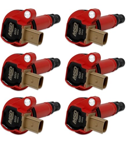 Amazon.com: MSD 82748 Ignition Coils - Red - Set of 8