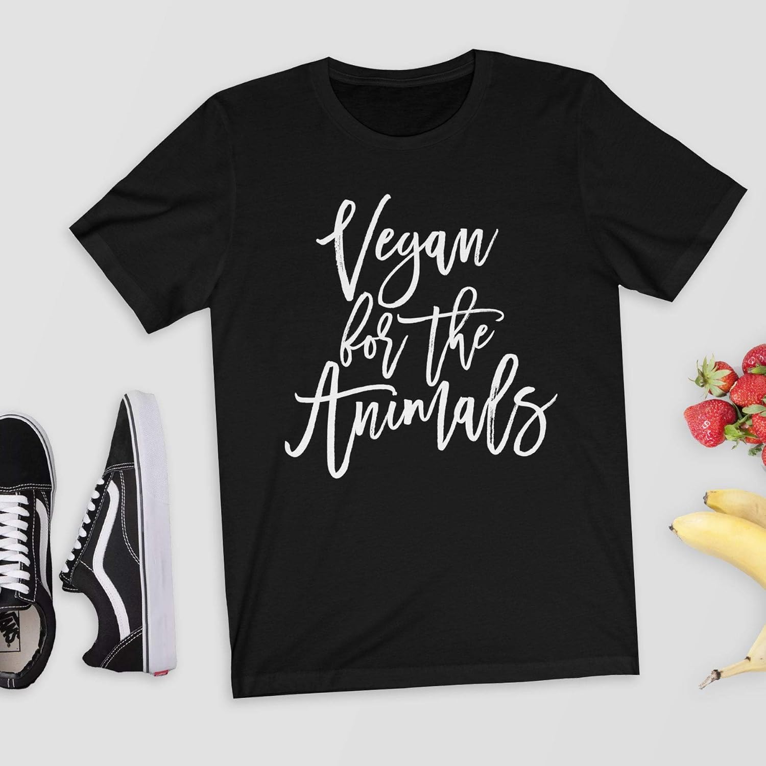 Vegan For The Animals T Shirt Shirt Top Tee Vegan Shirt Veggie Vegetarian Vegetarian S Minaze
