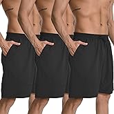 HovSiyla Men's Athletic Shorts Quick Dry Running Shorts with Zippered Pockets Performance Gym Lightweight Shorts