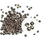 100Pcs Metal Grommets & Eyelets - 5mm Brass Setting For Crafts & Clothing