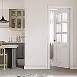 CRUTOP 28" x 80" Prehung Door 6-Lite Tempered Clear