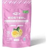 BioSteel Electrolyte Hydration Mix, Pink Lemonade, 16 Sticks, Zero Sugar | 5 electrolytes, BCAAs &amp; B vitamins. NSF Certified for Sport. No artificial flavours or preservatives. Proudly Canadian.