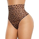 FeelinGirl Thong Shapewear Tummy Control Mid Waisted Seamless Shapewear for Women Moderate Compression