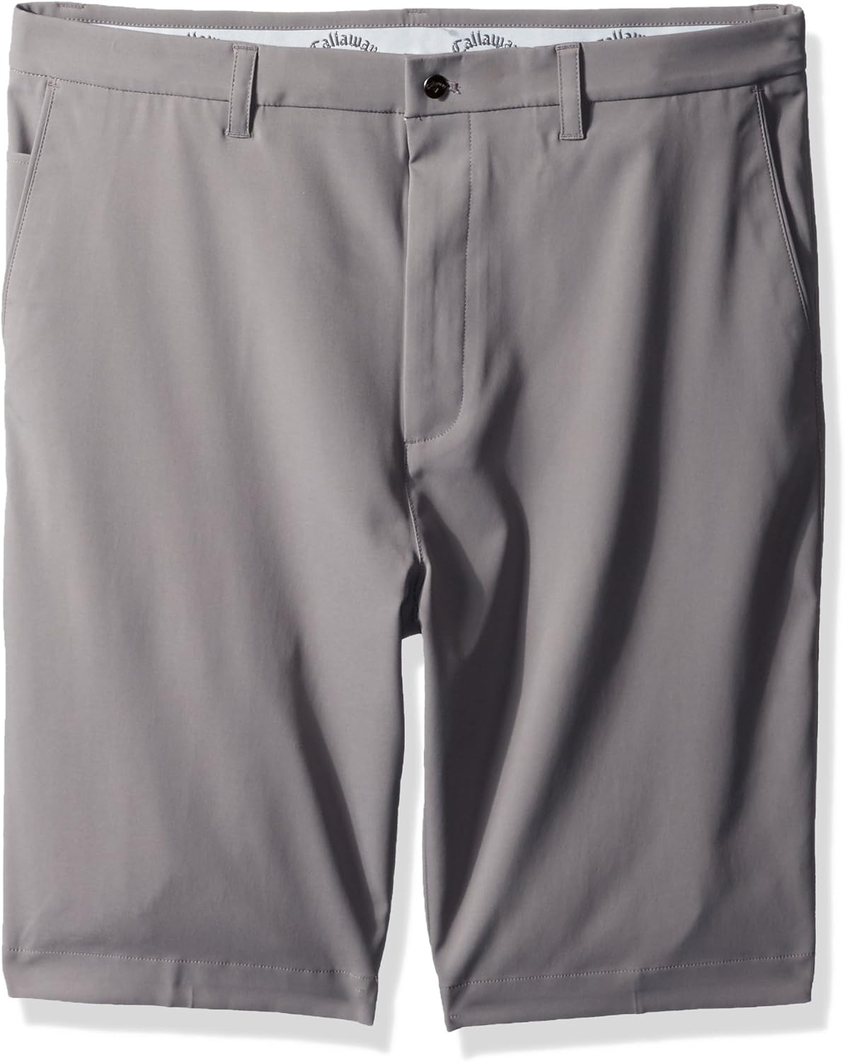Callaway Men's Big & Tall OptiStretch Front Solid Short, 42B, Quiet