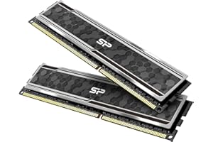 SP SILICON POWER Silicon Power Value Gaming DDR4 RAM 32GB (2x16GB) 3200MHz (PC4 25600) 288-pin CL16 1.35V UDIMM Desktop Memory Module with Heatsink Grey SP032GXLZU320BDAJ7