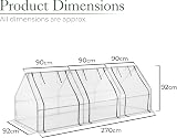 Christow Large Grow Tunnel Cloche Garden Polytunnel 1.8m 2.7m 3.6m Long view 7