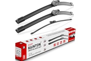 RAINTOK Windshield Wiper Blades Replacement for VW Volkswagen Tiguan 2018 2019 2020 2021 2022 Original Factory Quality Front Rear Wipers Blade Set for My Car - 25" 22" 15" (Pack of 3)
