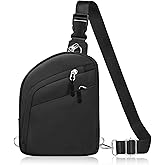 TOPEAST Anti Theft Crossbody Bags for Women Men, Small Sling Crossbody Bag Travel Purse Shoulder Wallet with RFID Blocking