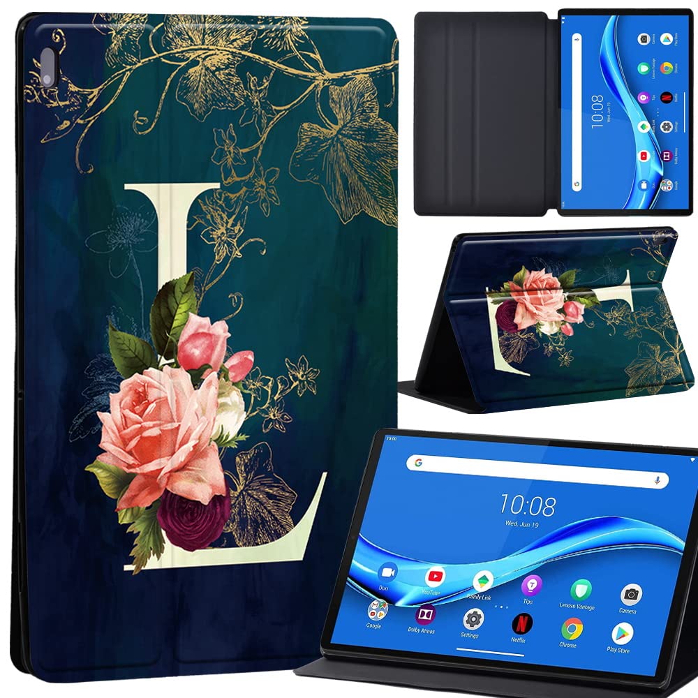 Case For Lenovo Tab M10 FHD Plus 10.3 inch (TB-X606X TB-X606F) Leather Case with Auto Wake-up, Flip Case for Lenovo Tab M10 FHD Plus Cover (initial letter L)