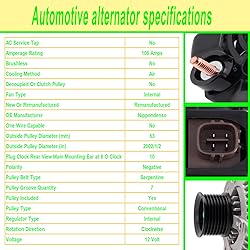 SHICHU Alternator Compatible with 2006-2011 Acura