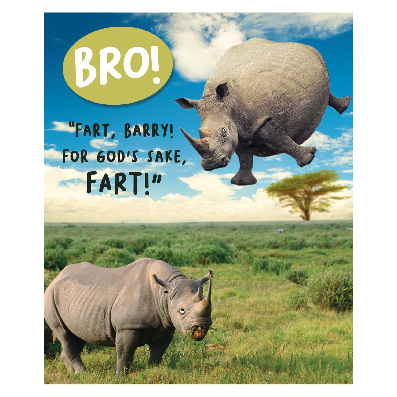 Virtual Safari Birthday Card for Brother, Brother Birthday Card, Funny Birthday Card Brother,