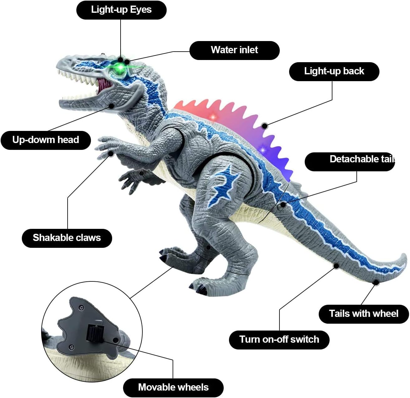 wishtime remote control dinosaur